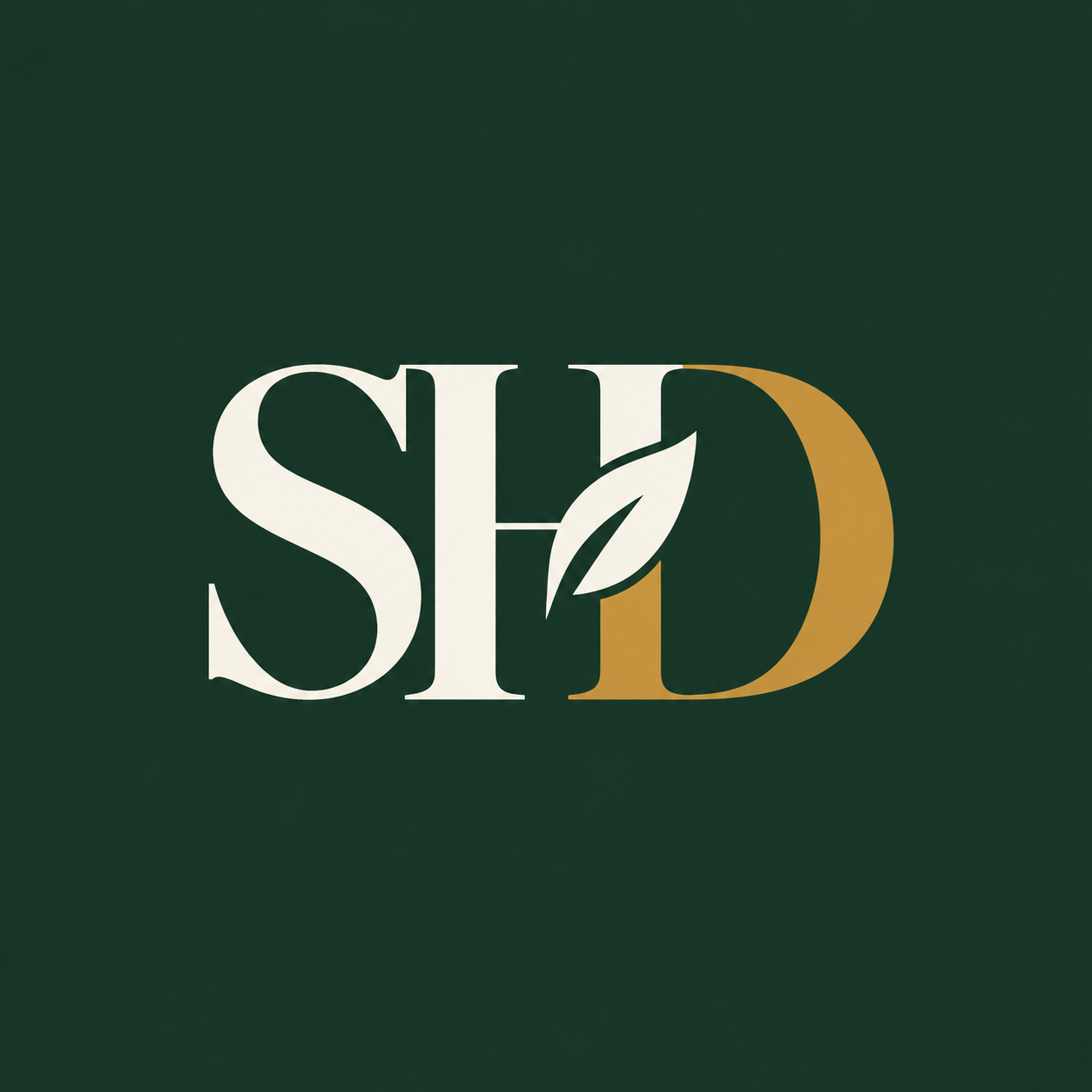 SHD leaf monogram
